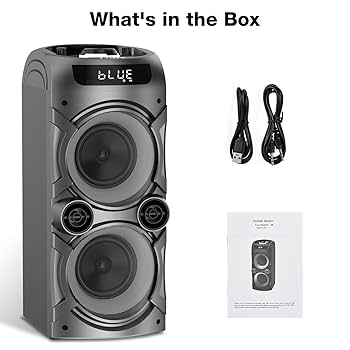 Amazon.com: Portable Bluetooth Speaker 100W Big Powerful